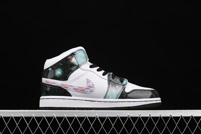 All categories Air Jordan Jordan series basketball shoes Air Jordan 1 Mid Air Jordan 1 Mid SE AJ1 Joe 1 naked eye 3D limited edition Chinese basketball shoes BQ6931-114